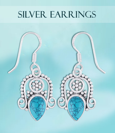 Silver Gemstone Earrings Collection