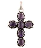 German Silver Gemstone Pendants